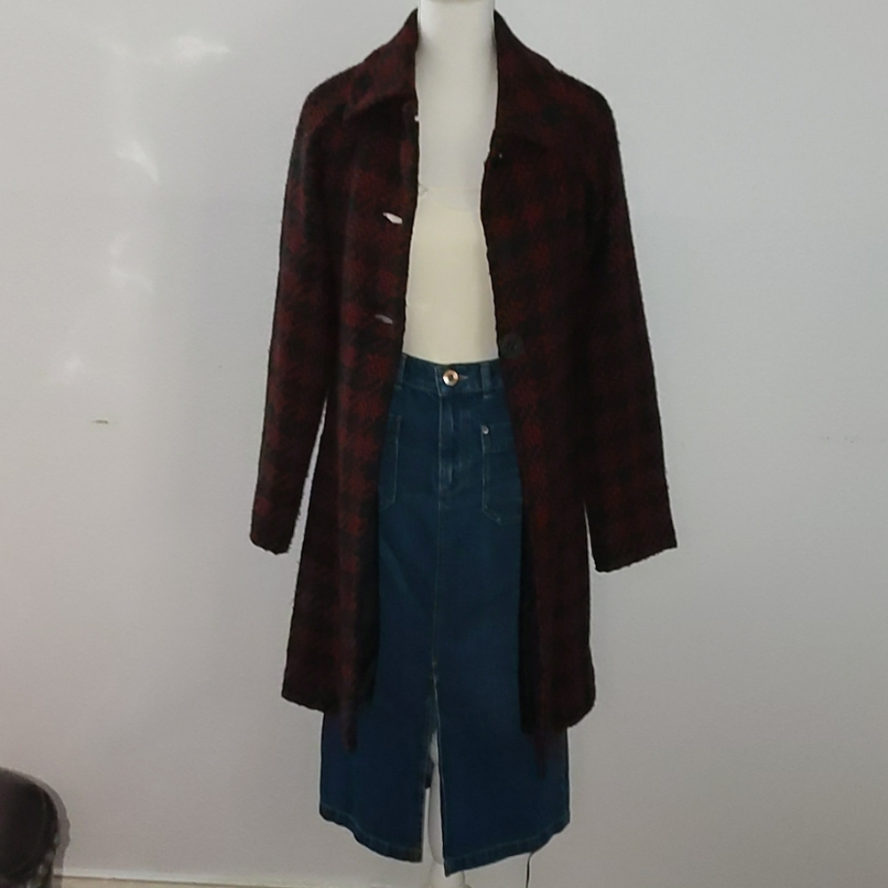 Mac & Jac | Black and Red coat Size 2
